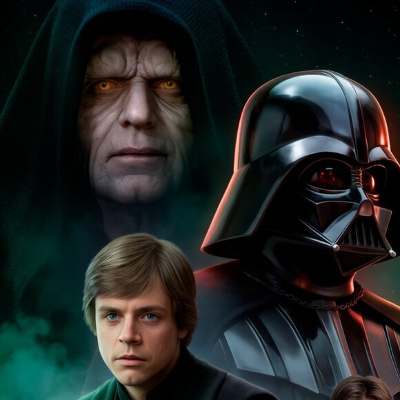 Star Wars Return of the Jedi Darth Vader vs Luke Skywalker Cup Mug Tumbler 20oz - Picture 2 of 5